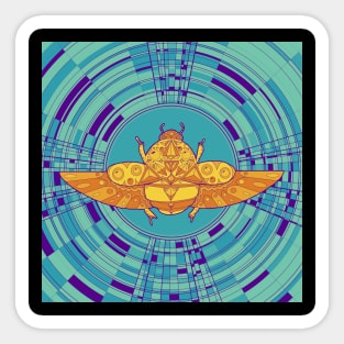 Sacred scarab Sticker